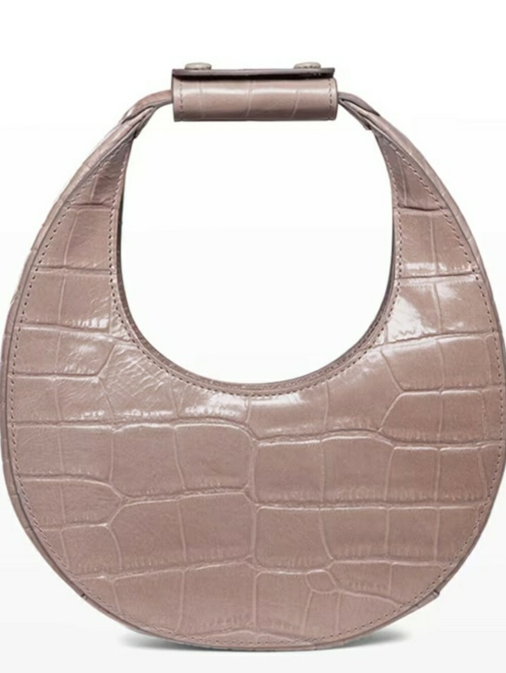 the STAUD Moon Bag, Beige Totem Style.
